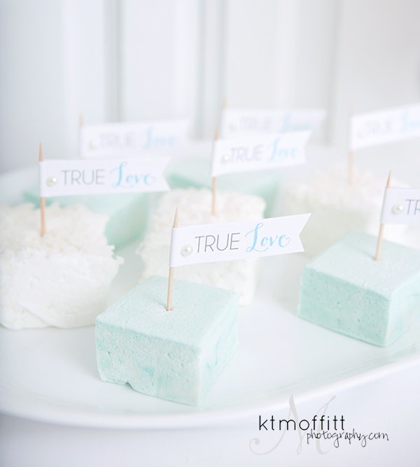  True Love Cupcake Flags - DIY Printable from Go Against the Grain {instant download} 