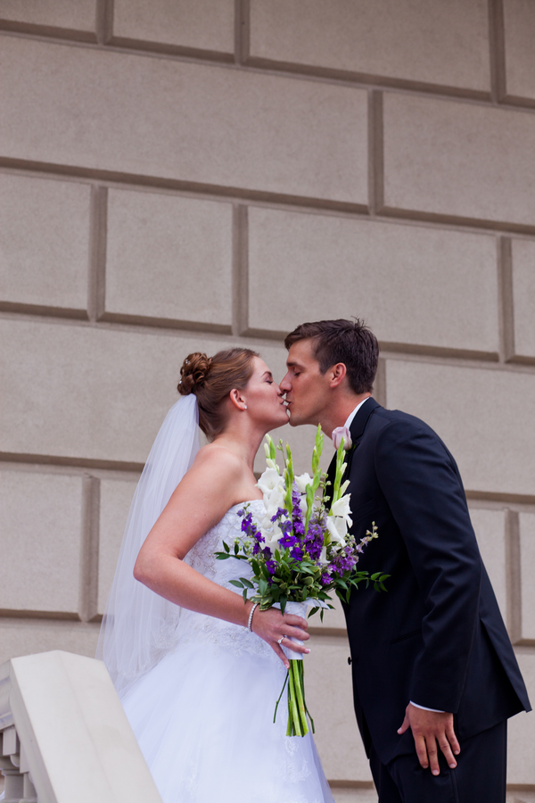  the first kiss after the #firstlook | photo by Kate's Lens Photography 