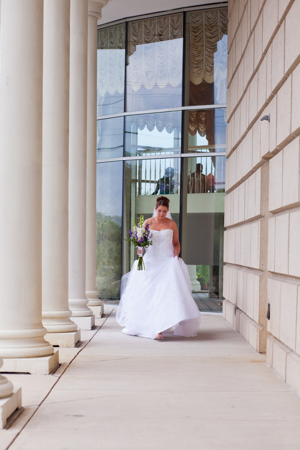  bride on the way to meet her groom for their first look | photo by Kate's Lens Photography 
