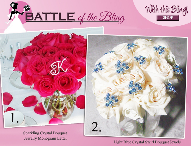 Personalized Bridal Bouquet Jewelry or Something Blue Bouquet Jewelry? Which would you choose? Come share your favorite on #brendasweddingblog