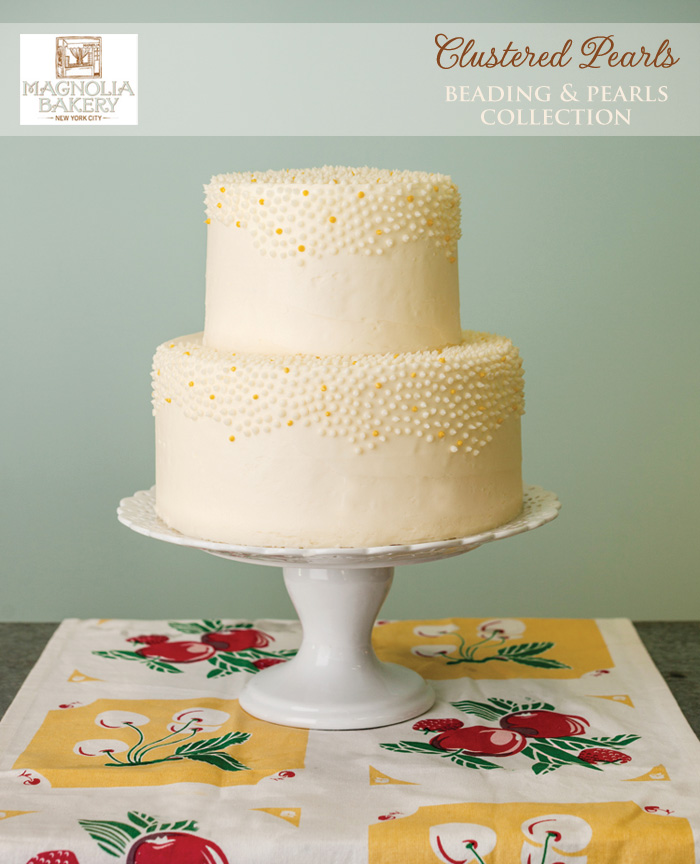 Magnolia Bakery Wedding Cakes : Clustered Pearls from the Beading and Pearls Collection