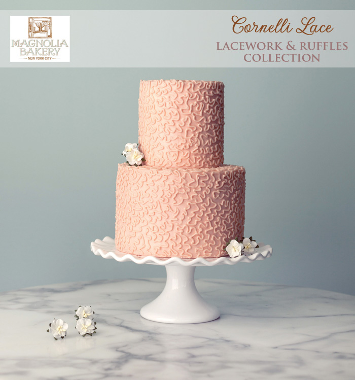 Magnolia Bakery Wedding Cakes : Cornelli Lace from the Lacework and Ruffles Collection