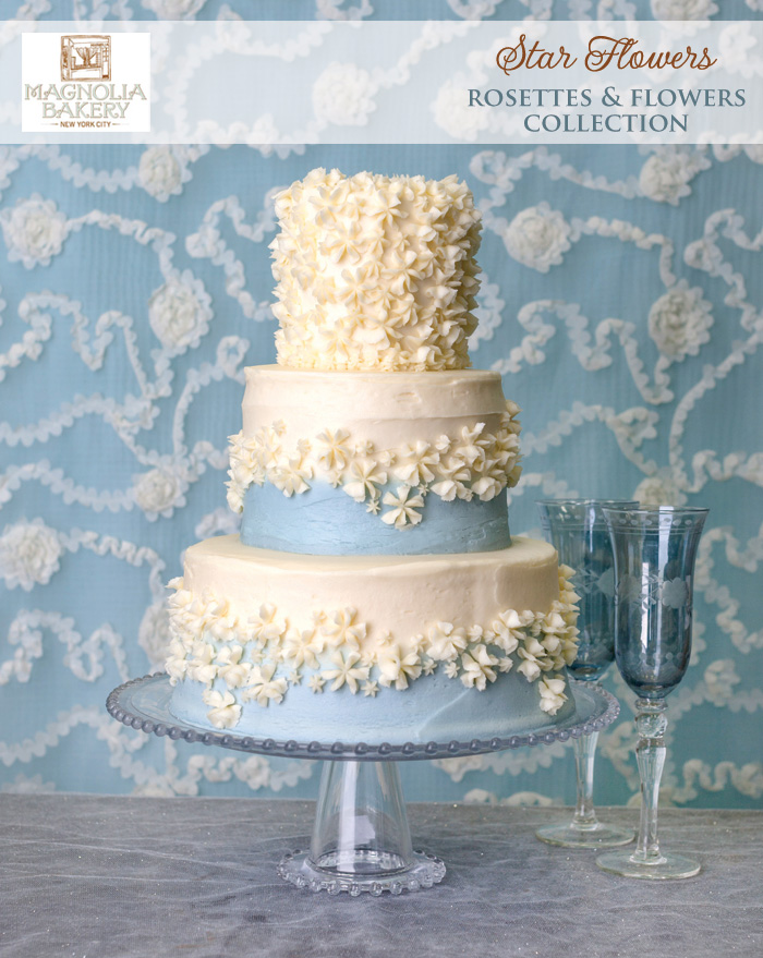 Magnolia Bakery Wedding Cakes : Star Flowers from the Rosettes and Flowers Collection