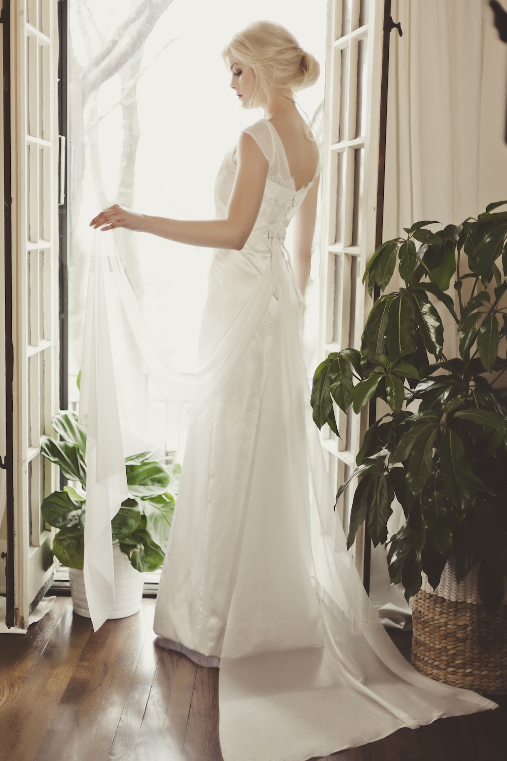 Veronica Sheaffer Orchid Wedding Gown {backside}