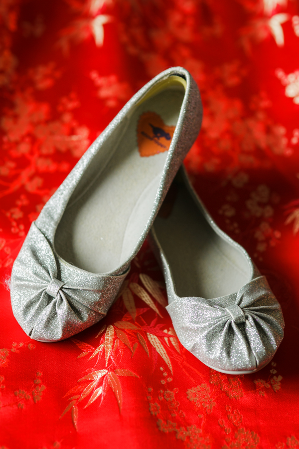  The brides shoes worn at a Traditional Chinese Wedding Tea Ceremony | photo by Nicole Chan Photography 