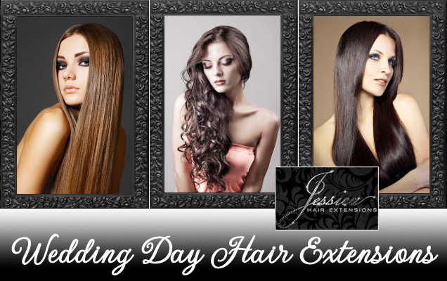 #Wedding Day #Hair #Extensions | courtesy of Jessica Hair Extensions via www.brendasweddingblog.com