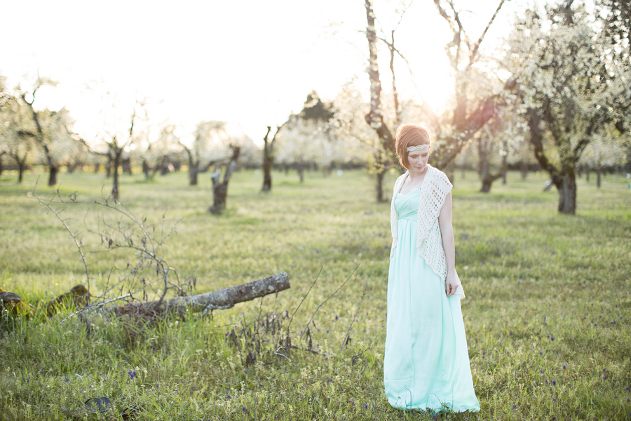  A Dreamy Fashion Shoot with an $8 Clearance Dress and a Crocheted Vest | from Ashley Cook Photography 