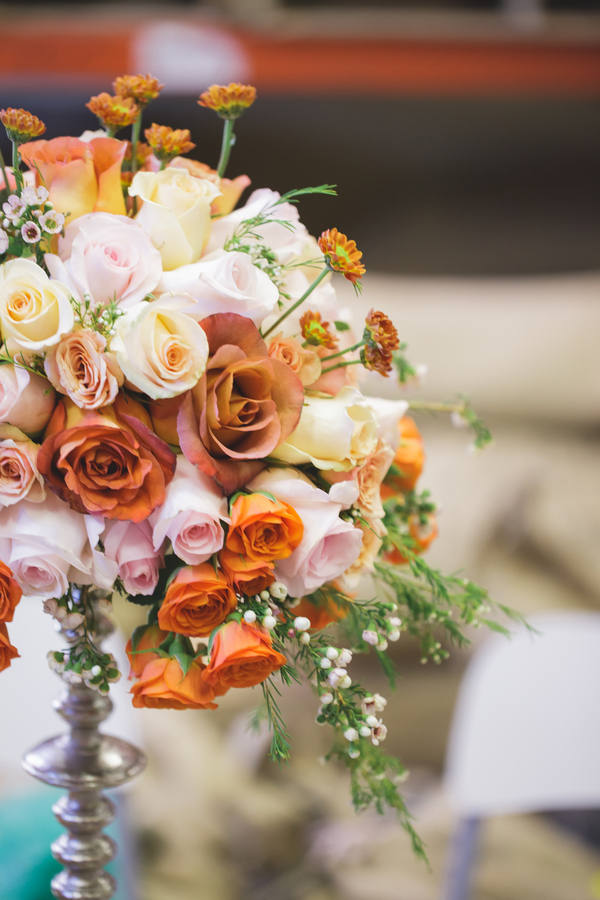  Stunning Tall Wedding Floral Centerpiece from Eight Tree Street | as seen on BrendasWeddingBlog.com 