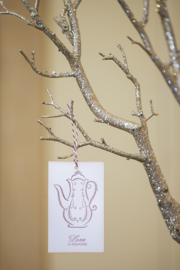  Glittery Wishing Tree for a Coffee Themed Wedding | as seen on BrendasWeddingBlog.com 
