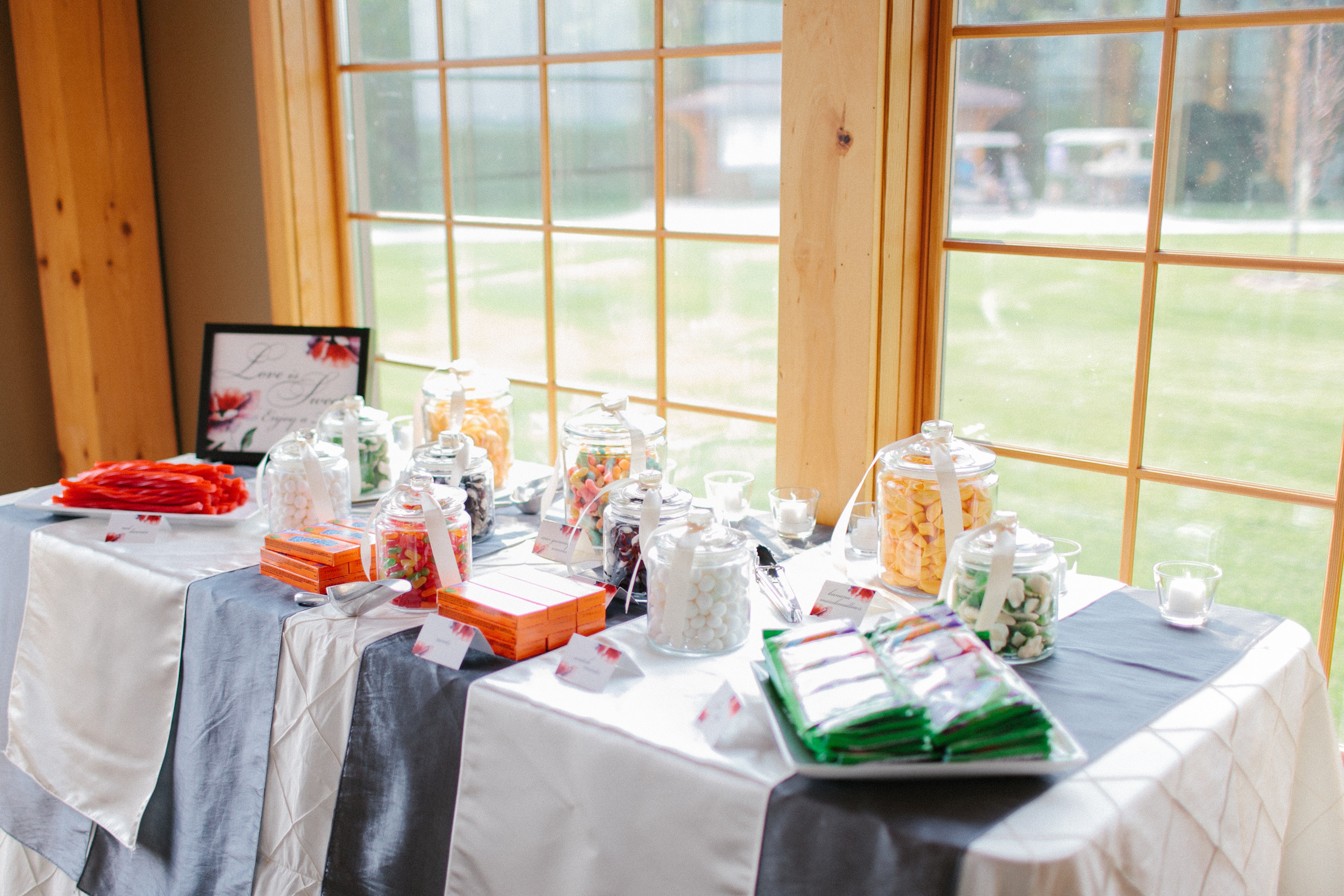  Love is Sweet Candy Buffet Table | photo by blf Studios | wedding by Madeline's Weddings 