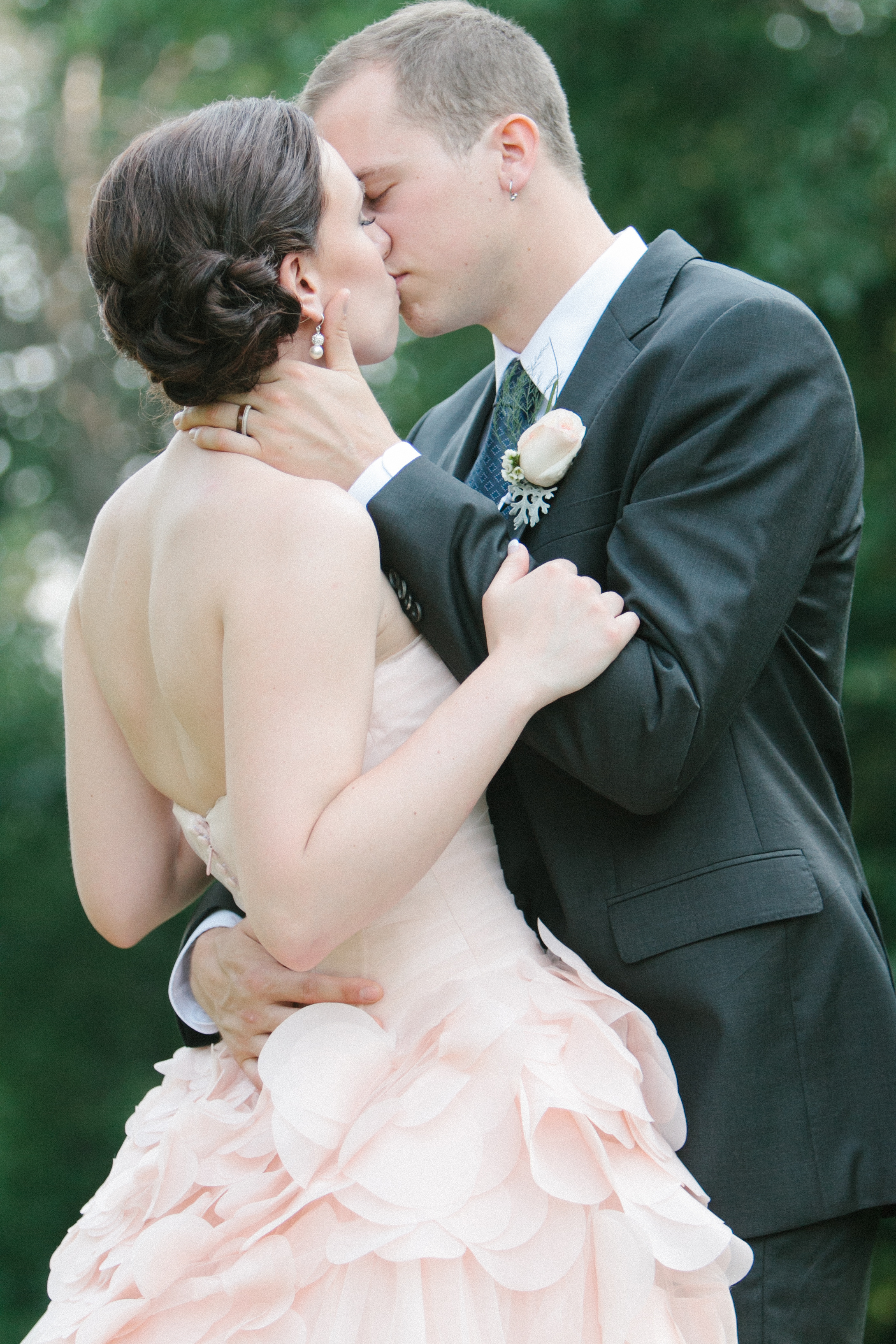  Just Married | Bride in her stunning Pink Vera Wang Wedding Gown | photo by blf Studios | wedding by Madeline's Weddings 