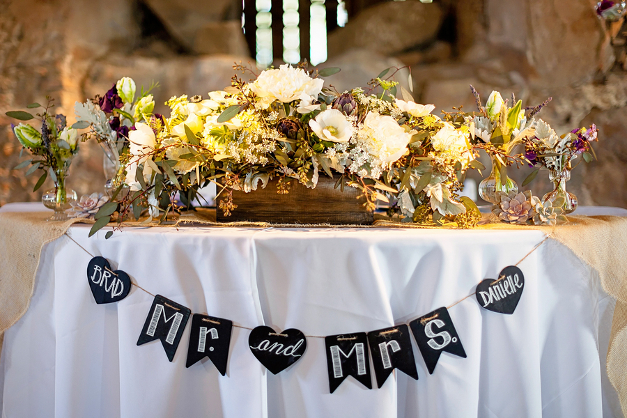  Chalkboard Mr and Mrs Wedding Banner | Photo by William Innes Photography | via www.brendasweddingblog.com 