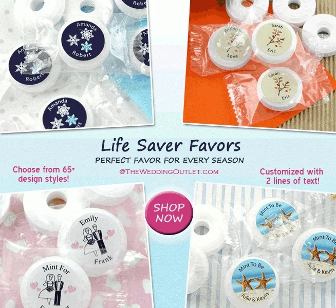 Life Saver Wedding Favors : the perfect favor for any season / as seen on www.brendasweddingblog.com