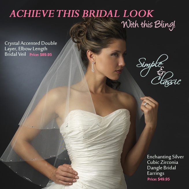 Simple and Classic Bridal Style | come see how to achieve this look on www.brendasweddingblog.com