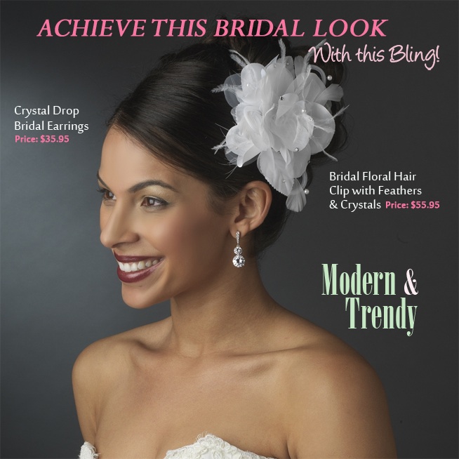 Modern and Trendy Bridal Style | come see how to achieve this look on www.brendasweddingblog.com