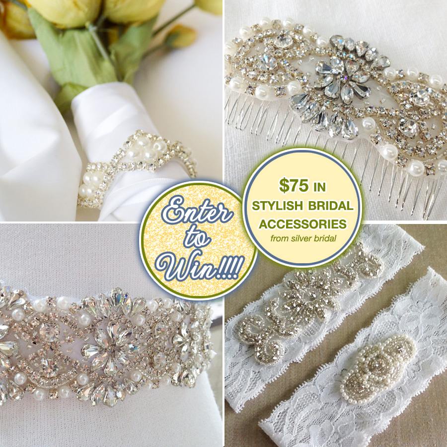 Enter to Win $75 in Stylish Bridal Accessories from Silver Bridal on www.BrendasWeddingBlog.com