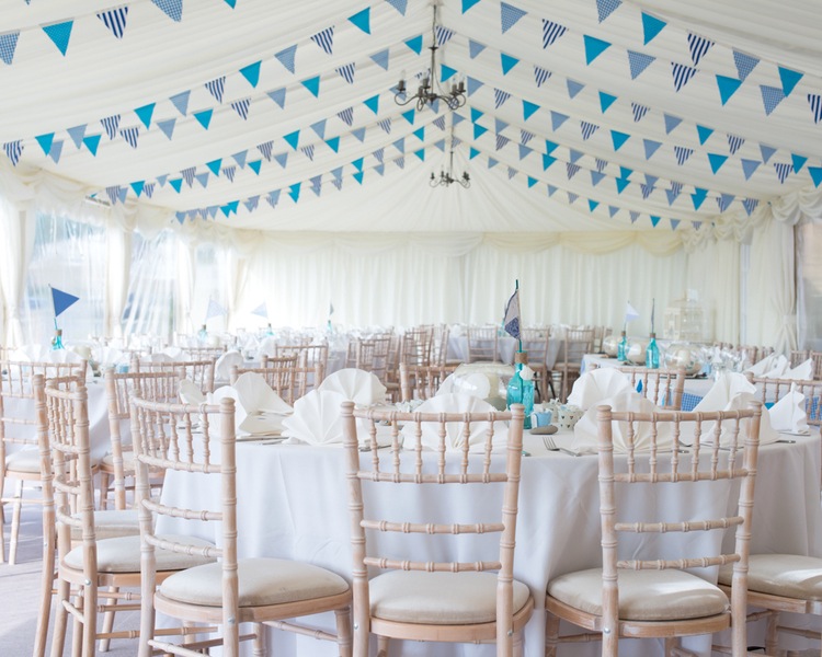  Gorgeous Seaside Wedding Reception in the UK with Handmade Bunting | photo by Tracey Ann Photography / as seen on www.BrendasWeddingBlog.com 