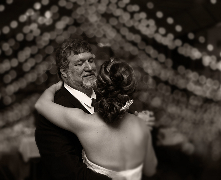  Father and Daughter Wedding Dance - always more emotional when in black and white / photo by Morgan Lindsay Photography / as seen on www.BrendasWeddingBlog.com 