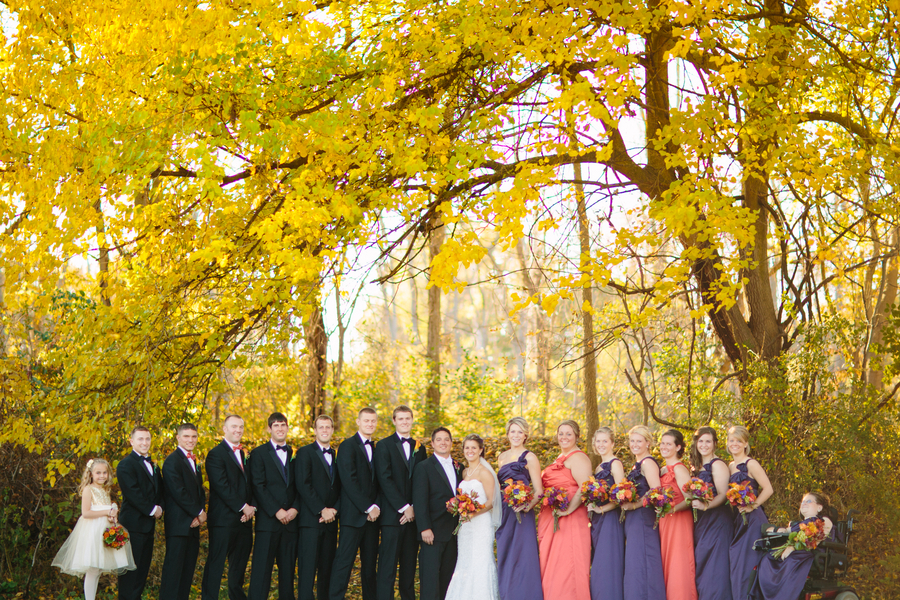  The Wedding Party for a Fall Wedding / photo by Morgan Lindsay Photography / as seen on www.BrendasWeddingBlog.com 