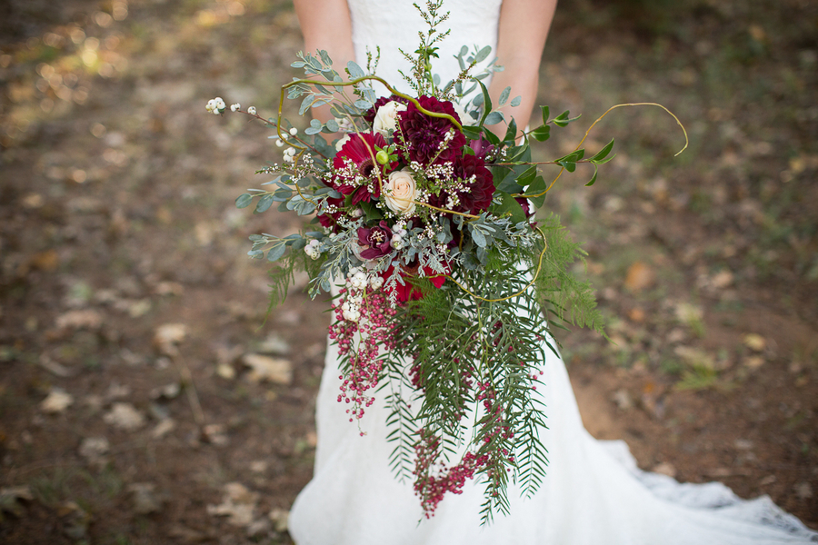  Cascading Organic Wedding Bouquet by Dream Design / photo by Ashley Cook Photography / as seen on www.BrendasWeddingBlog.com 