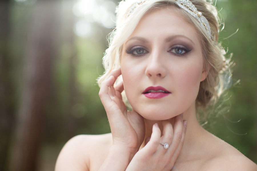  Gorgeous Bride with Makeup by Reina / photo by Ashley Cook Photography / as seen on www.BrendasWeddingBlog.com 