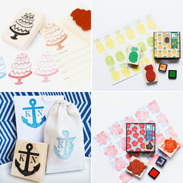Rubber Stamps Sets that are Perfect for DIY Wedding Invitations and Party Invitations / as seen on www.BrendasWeddingBlog.com #rubberstamps #diyweddings