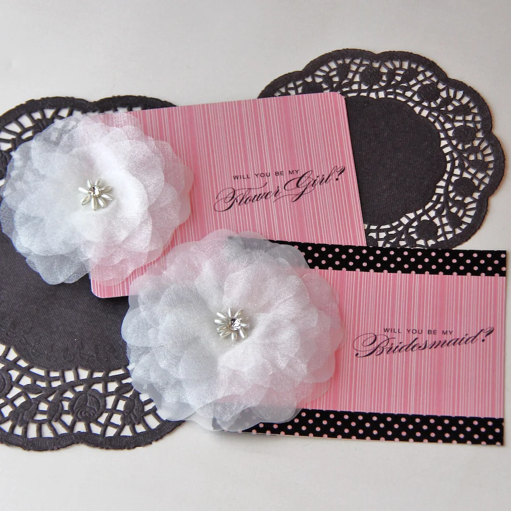 How To DIY Embellished "Will You Be My Bridesmaid" Printable Cards / as seen on www.BrendasWeddingBlog.com