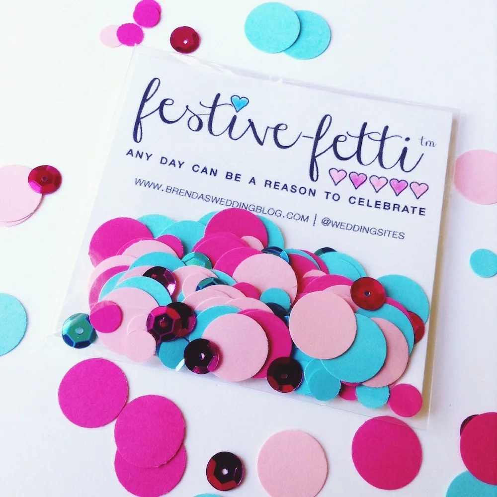 festivefetti™ is Here It's Colorful, Custom + OneofaKind Confetti
