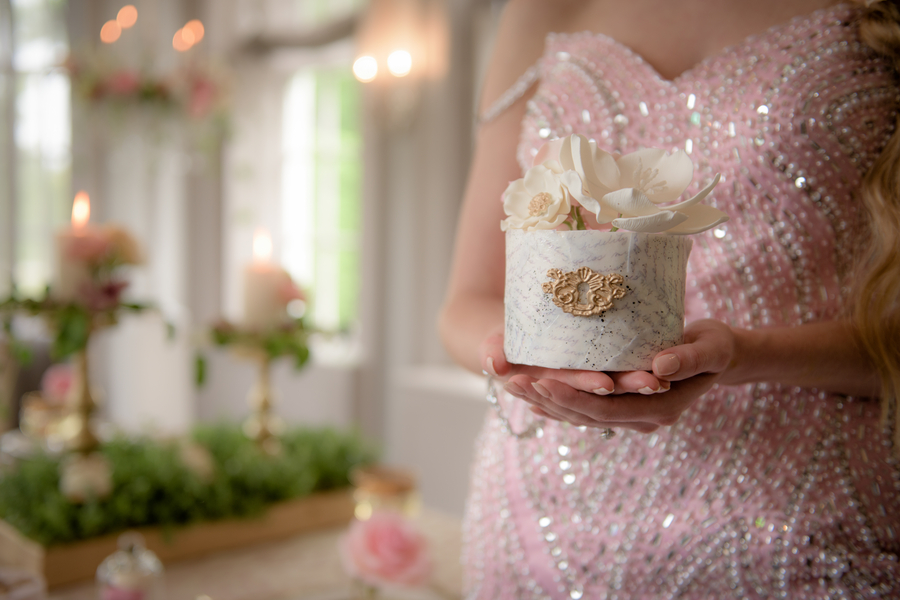  Pretty Petite Wedding Cake from a Fairytale Styled Shoot / Mini Dessert by The Cake Parlour / Photo by collective67 