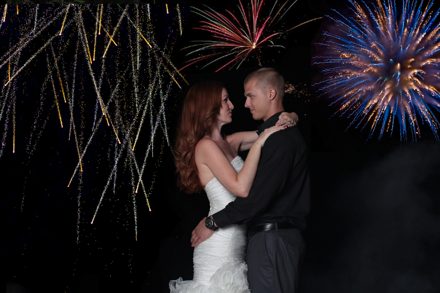  Under the Sea Inspired Wedding Fireworks / photo by Tab McCausland Photography 