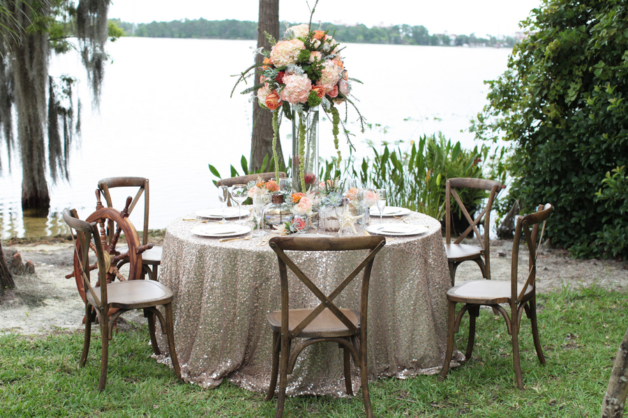  Pretty Under the Sea Inspired Wedding Table Display&nbsp; / photo by Tab McCausland Photography 