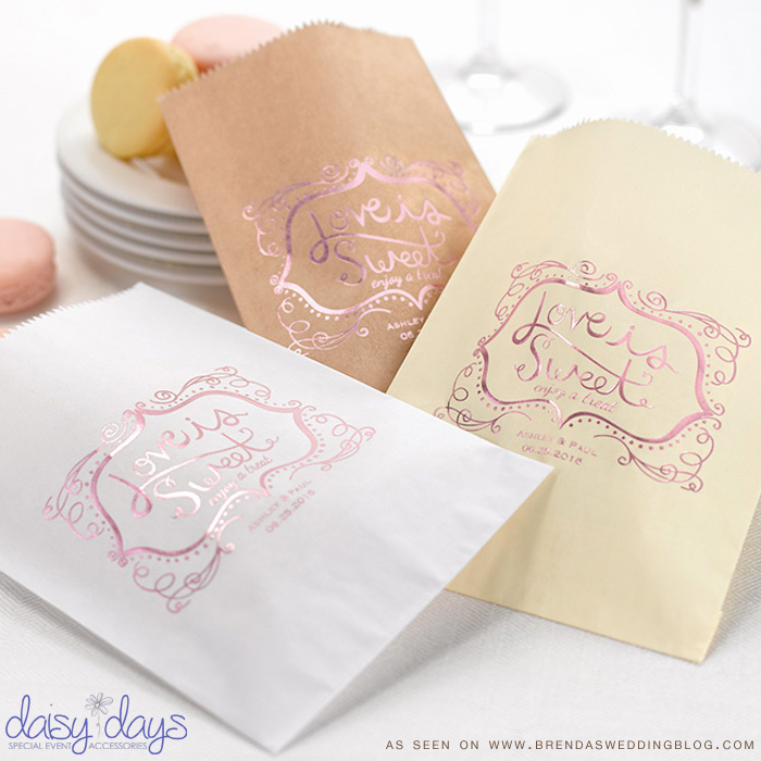 stylish Wedding Goodie Bags : Say it with a Sweet Treat {candy, cookies, mints, you decide}