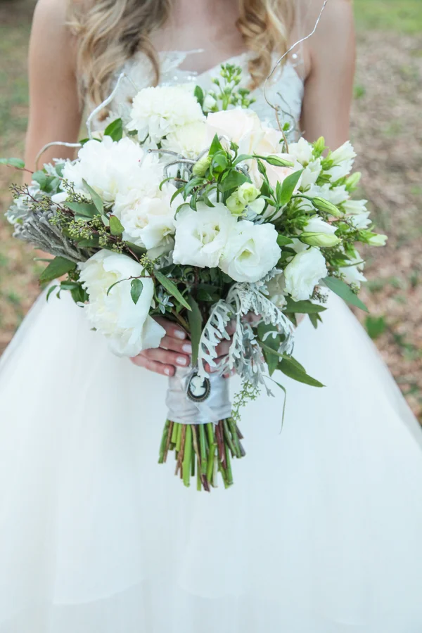 Romantic Inspired Wedding Bridal Bouquet by Lee Forest Design / photo by Tab McCausland Photography
