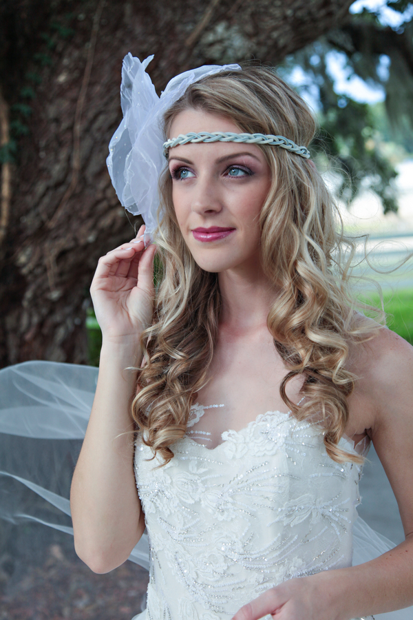  Romantic Inspired Wedding Shoot / Headpiece by Boldly Unique / photo by Tab McCausland Photography 