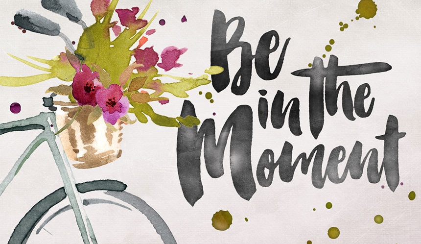  Be in the Moment - Smitten Hand Painted Typeface 