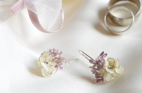  Lavender Wedding Earrings 