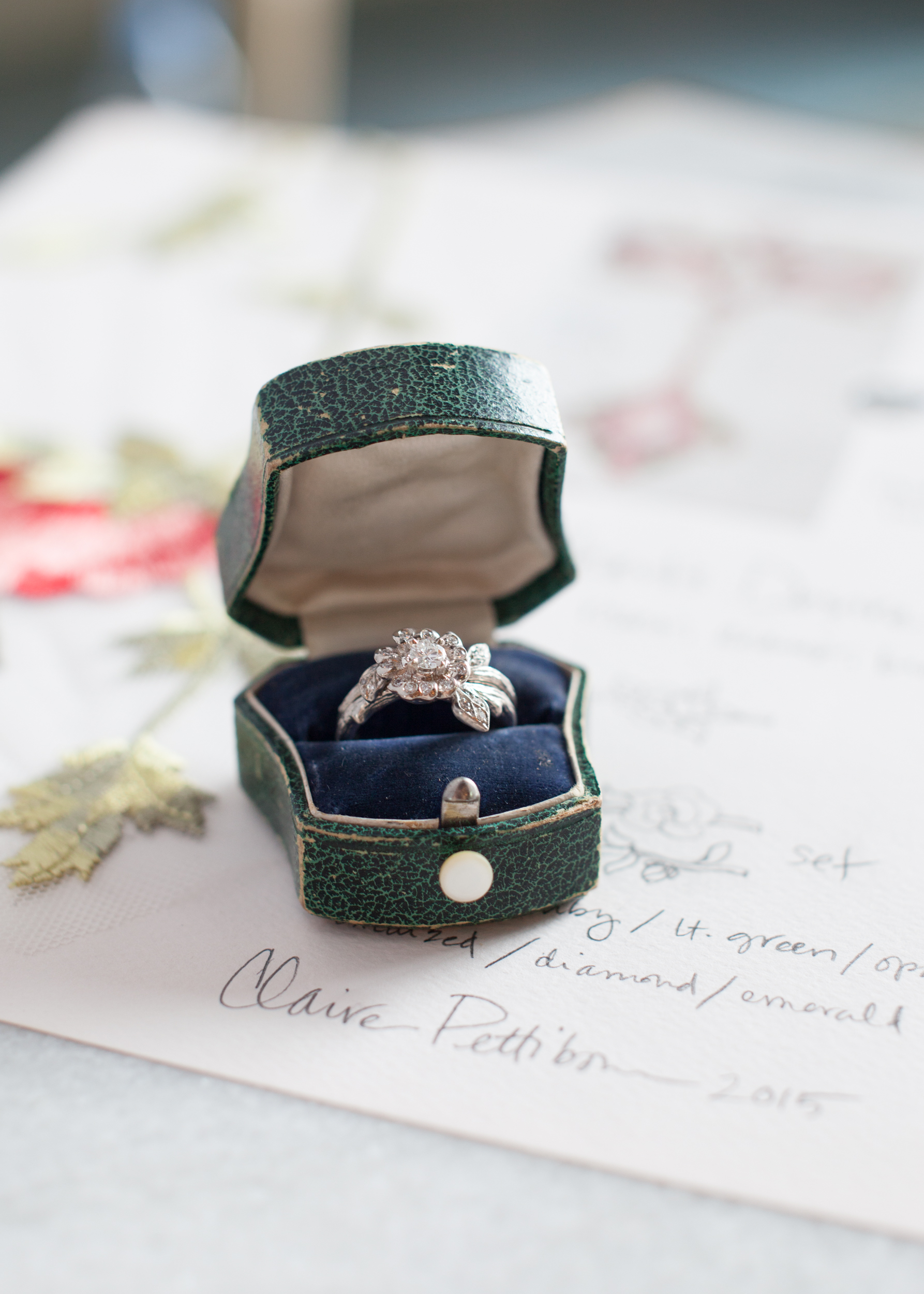  Claire Pettibone's Vintage-Inspired Engagement Ring Collection / comes with heart felt note from designer herself 