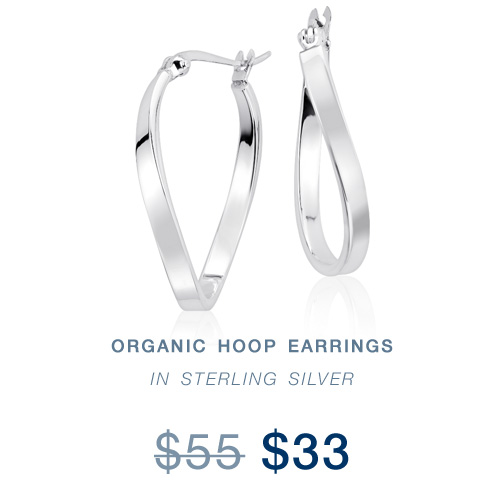  Sterling Silver Hoop Earrings 