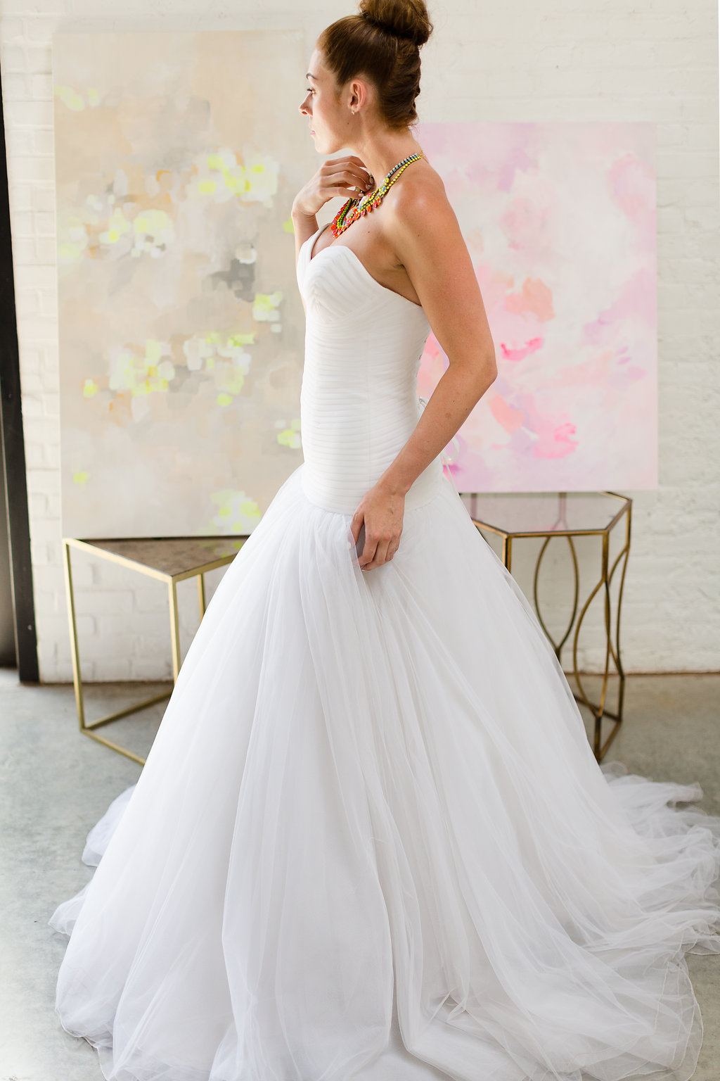 Wedding Dress for a Modern Neon Inspired Celebration / dress from Designer Loft NYC / photo by Jessica Haley Photography