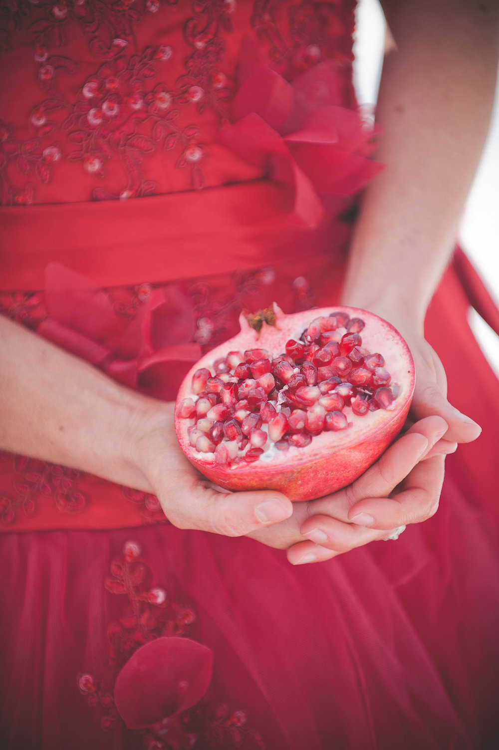  Pomegranate Red Winter Wedding Inspiration - photo by Jenni Grace Photography 