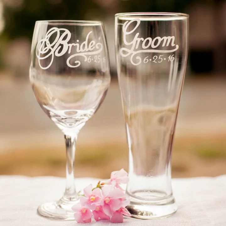 15 Wedding Toasting Glasses to Say Cheers in Style