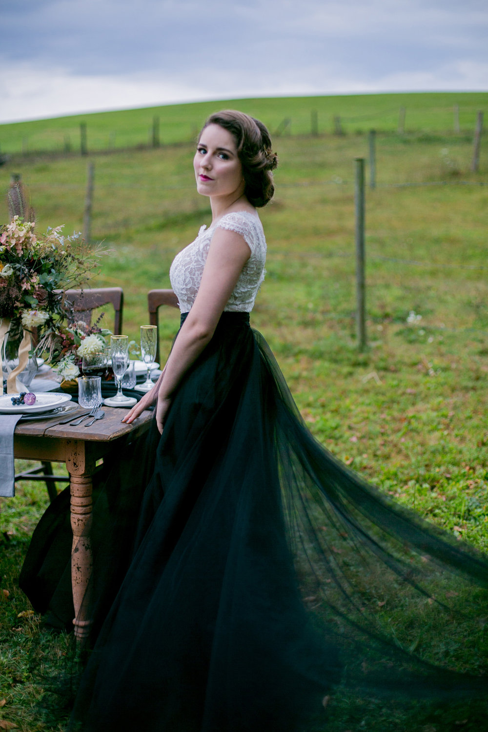  Moody and Dramatic Wedding Ideas + Inspiration —&nbsp;photo by Chantal Routhier Photography — click to see more inspiration on www.BrendasWeddingBlog.com 