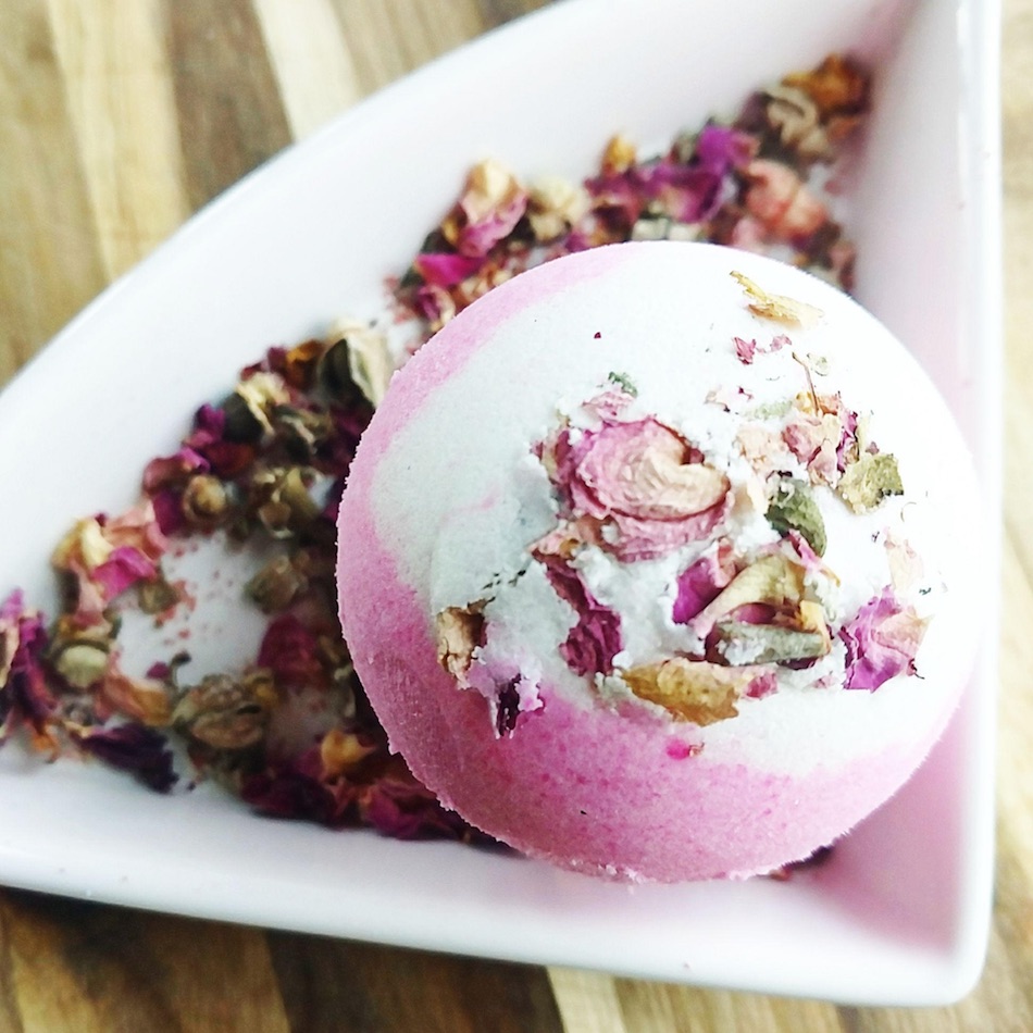 The prettiest Rose Bud Bath Bombs for great Handmade Gifts for the Bride to Be, Bridesmaids and Mother of the Bride {or groom} / from Sun Basil Garden Soap / click to see more on www.BrendasWeddingBlog.com