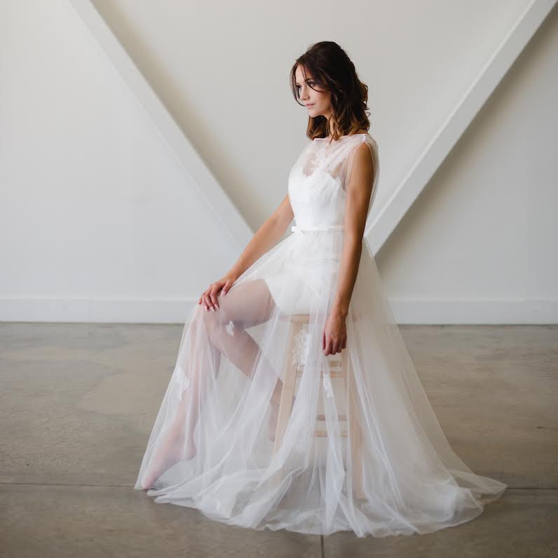 Timeless wedding gowns for the modern bride - created by Lyra Vega Bridal. A handpicked collection of collection of bridal gowns that focus on principles of timeless design, lush fabrics, subtle but interesting details, and impeccable fit. As seen on www.BrendasWeddingBlog.com — Fay design shown here