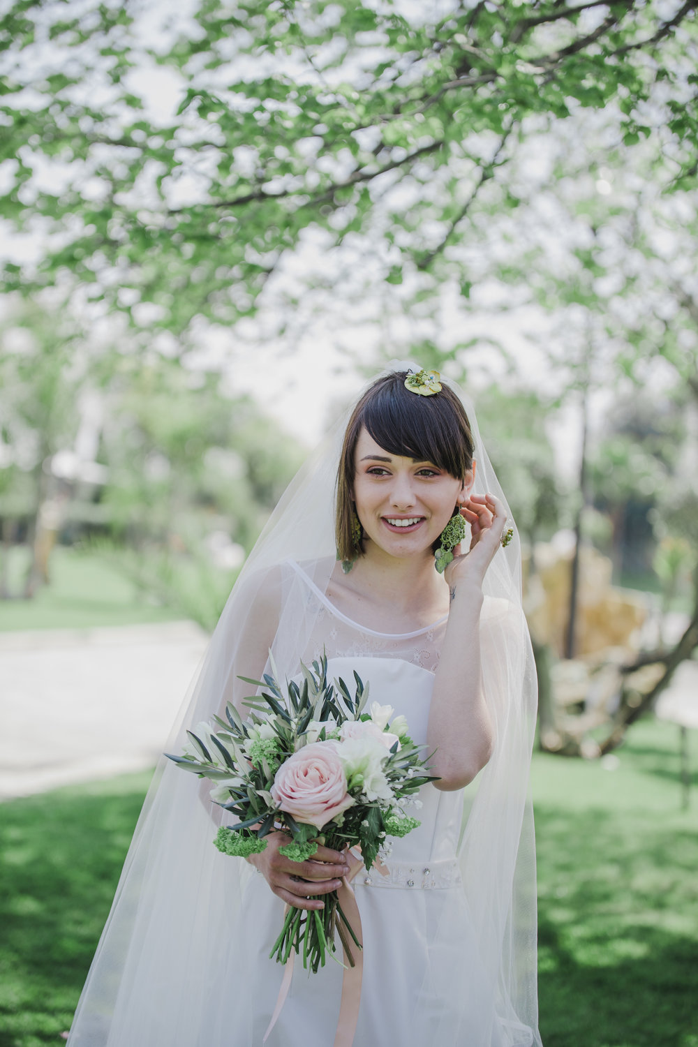  Pretty Bridal Portrait from a Lemon Yellow Garden Wedding Styled Shoot in Rome Italy - by Jess Palatucci Photography - as seen on www.BrendasWeddingBlog.com 