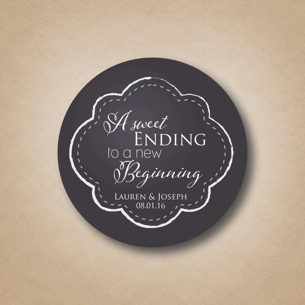 Sweet Ending Favor Tag