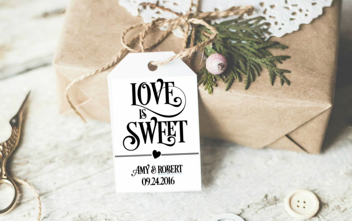 Love is Sweet Favor Tag