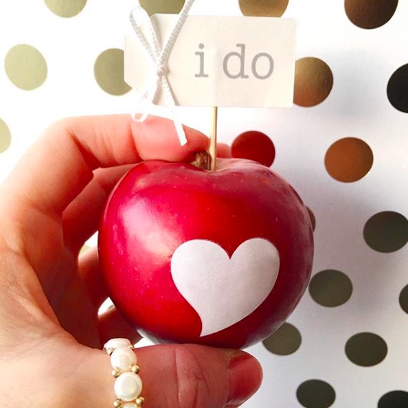 Heart Imprinted Apple<br>featured wedding pro