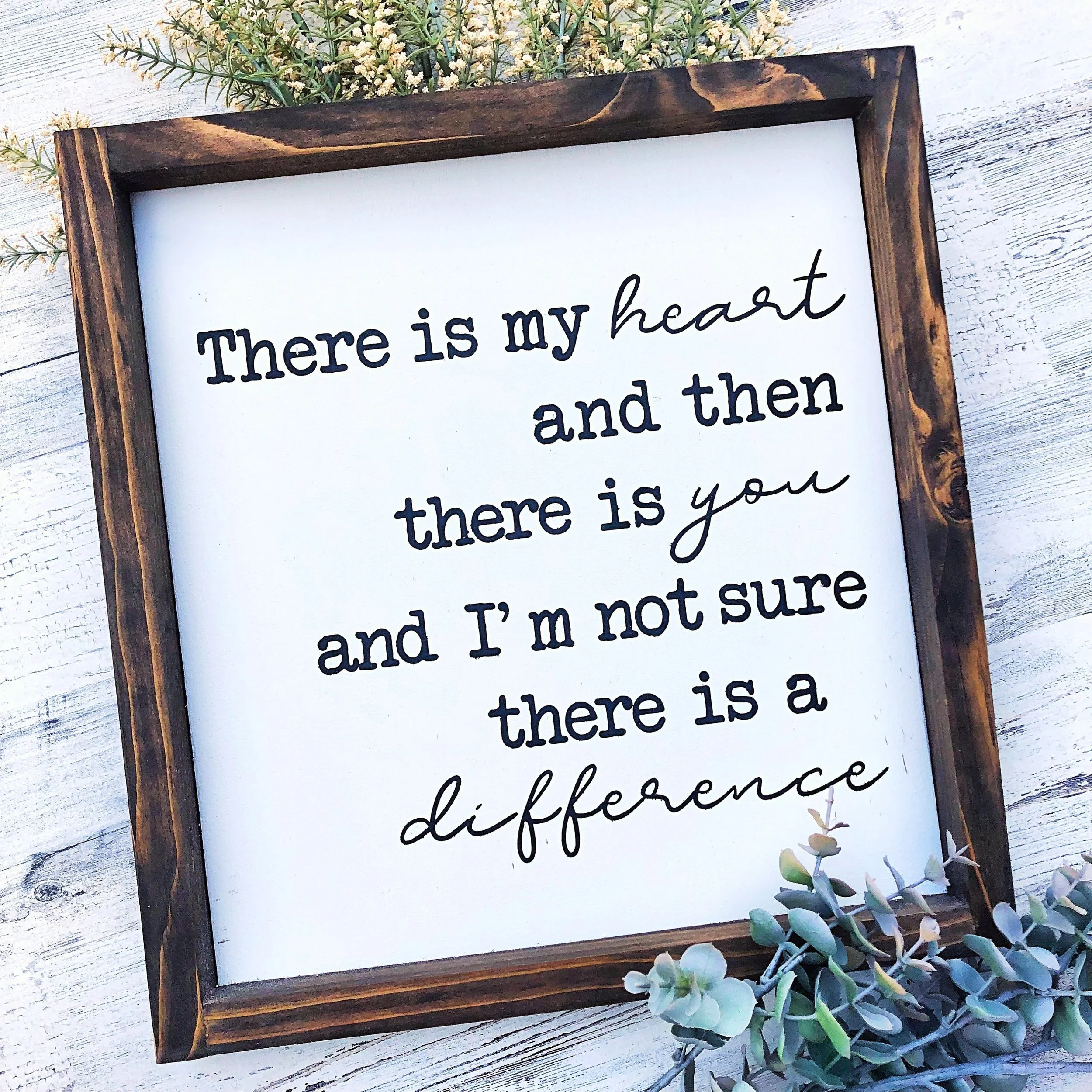 Heartfelt Rustic Wooden Sign for Newlyweds