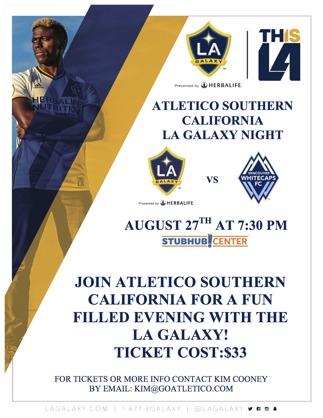Families may use the button below to purchase the tickets ordered. For any questions please email: kim@goatletico.com